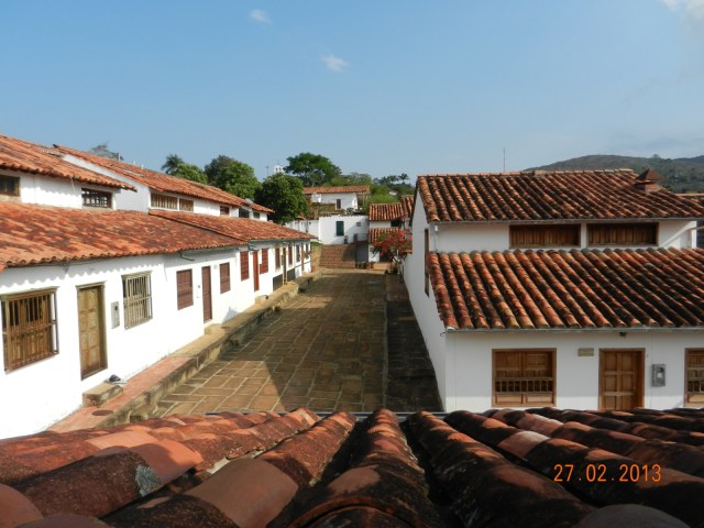 Baricharra. la vue de notre chambre d'hôtel...