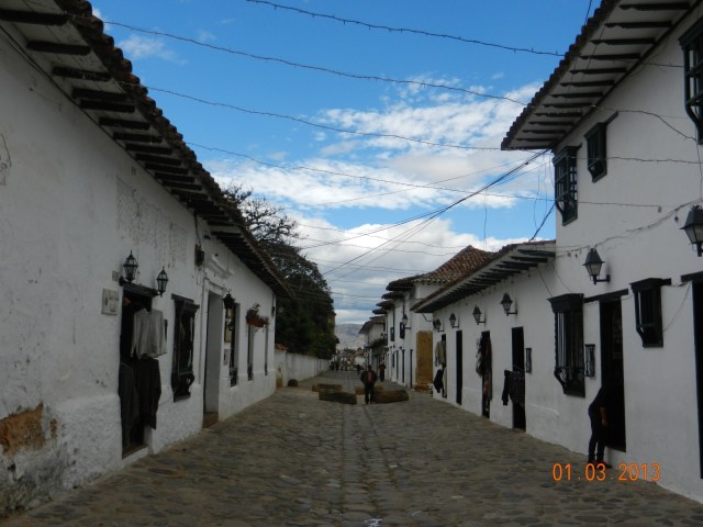 Villa de Leyva, rue typique d'une très grande beauté. Simple et très propre
