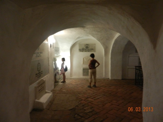 Intérieur d'une crypte