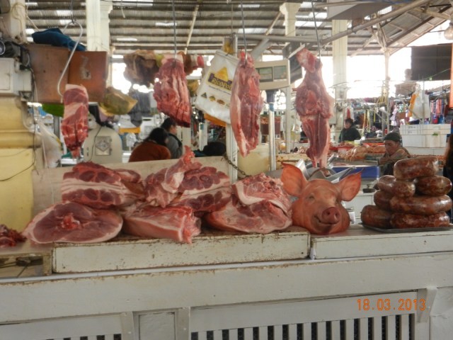 Les viandes du Mercado de Cuzco, fraîcheur garantie !!!!