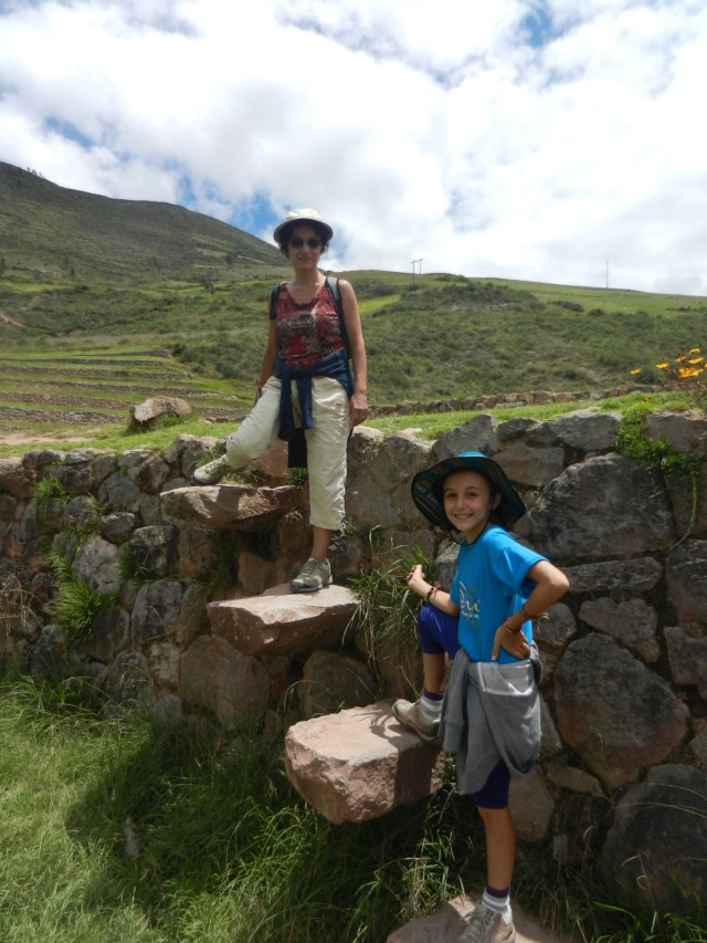 Les ''escaliers'' pour descendre au fond du site...