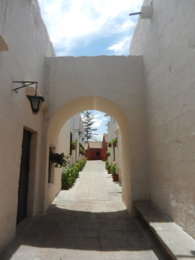 À l'intérieur de l'immense couvent de Santa Catalina.